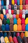 Leather slippers, Medina Fes, Middle Atlas, Morocco