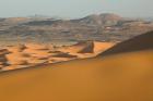 MOROCCO, Tafilalt, MERZOUGA: Erg Chebbi Dunes sunset