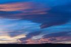 Blue Desert clouds, sunset, MOROCCO
