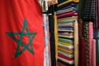 Moroccan Flag, The Souqs of Marrakech, Marrakech, Morocco