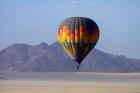 Aerial view of Hot air balloon over Namib Desert, Sesriem, Namibia