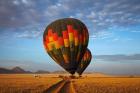 Launching hot air balloons, Namib Desert, near Sesriem, Namibia