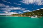 Seychelles, La Digue Island, La Passe waterfront