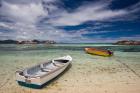 Seychelles, La Digue Island, Fishing boats