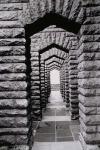 Stone arches and walls, Voortrekker Monument Pretoria, South Africa