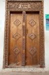 Stone Town, Zanzibar, Tanzania. Residential door in Arab style.