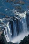 Zambezi River Flowing over Victoria Falls, Mosi-Oa-Tunya National Park, Zambia