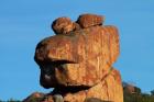 Frog-shaped rock, Big Cave Camp, Matopos Hills, Zimbabwe, Africa