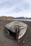 Wooden whaling boat, Deception Island, Antarctica