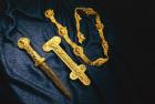Dagger, Sheath and Belt of Warrior, Gold Artifacts From Tillya Tepe Find, Six Tombs of Bactrian Nomads