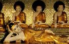 Reclining Buddha, Shwedagon Pagoda, Yangon, Myanmar