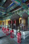 Interior of West Annex Hall, Temple of Heaven, Beijing, China