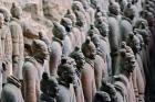 Three Rows of Qin Terra Cotta Warriors, Xian, China