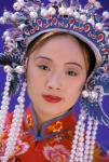 Portrait of Chinese Woman Wearing Ming Dynasty Dress, China