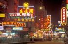 Neon Lights at Night, Nathan Road, Hong Kong, China