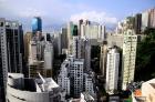 Apartment Buildings of Causeway Bay District, Hong Kong, China