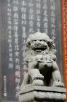 Stone lion statue, Jade Buddha Temple, Shanghai, China