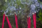 Incense Burning in the Temple, Luding, Sichuan, China