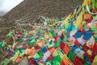 Praying Flags with Mt. Quer Shan, Tibet-Sichuan, China