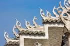 Traditional house with upturned eaves, Zhenyuan, Guizhou, China