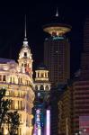 The Radisson Hotel and Neon-Lit Shopping District along Nanjing Road, Shanghai, China