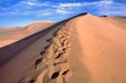 China, Dunhuang, Desert winds, Footprints