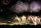 China, Beijing, Fireworks over Tienanmen Square