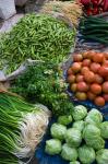 Produce at Xizhou town market, Yunnan Province, China