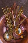 Metal spoons, Lijiang Market, Lijiang, Yunnan Province, China