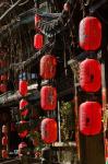 Old Town red lanterns outside restaurants, Xinhua Jie Street, Lijiang, Yunnan Province, China
