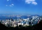 Majestic Hong Kong Harbor from Victoria Peak, Hong Kong, China