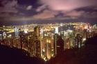 Hong Kong Skyline from Victoria Mountain, China