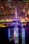 Hong Kong from Victoria Peak with The Center, China