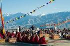 Tibetan Ceremony in Shanti Stupa, Leh, Ladakh, India