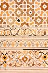 Agra, India, Pietra Dura Stonework at the tomb of Itimad-ud-Dawlah