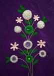 Indian Handicrafts, Flowers on Fabric, Dehradun, India