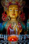 Maitreya Buddha at Thiksey Monastery, Leh, Ledakh, India