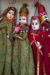 Kathputli, traditional Rajasthani puppets, Pushkar, Rajasthan, India.