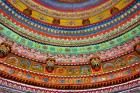 Ceiling of Shree Laxmi Narihan Ji Temple, Jaipur, Rajasthan, India.