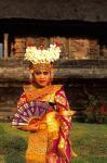 Bride in Traditional Dress in Ulur Danu Temple, Lake Bratan, Bali, Indonesia