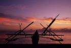 Indonesia, Perahu, Doubleoutrigger fishing canoe