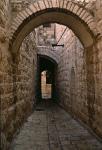 Arch of Jerusalem Stone and Narrow Lane, Israel
