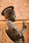 Israel, Galilee, Tiberias, St Peters Parish, Statue