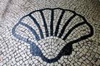 China, Macau Portuguese tile designs - sea shell, Senate Square