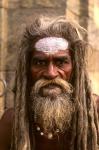 Close-up of Religious Man in Kathmandu, Nepal