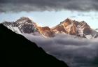 Nepal, Sagarmatha NP, Mt Everest, Lotse and Nuptse