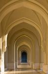 Oman, Muscat, Walled City of Muscat. Arabian Arches by the Sultan's Palace