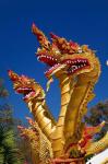 Trio of dragon heads, Wat Phra That Doi Suthep Rajvoravihara, Chiang Mai, Thailand