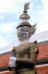 Close-up of Statue at Emerald Palace in Grand Palace, Bangkok, Thailand