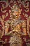 Gold Leafed Deatil at Wat Doi Suthep, Chiang Mai, Thailand